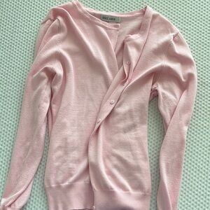 Grace Karin Pink Cardigan Sweater with Wrap Design